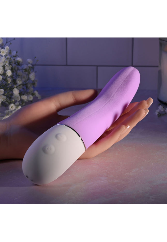 Evolved SLIP OF THE TONGUE - Purple 21.1 cm USB Rechargeable Flicking Tongue Vibrator