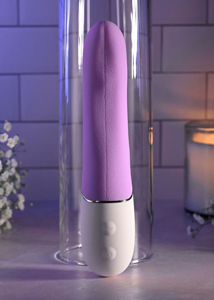 Evolved SLIP OF THE TONGUE - Purple 21.1 cm USB Rechargeable Flicking Tongue Vibrator