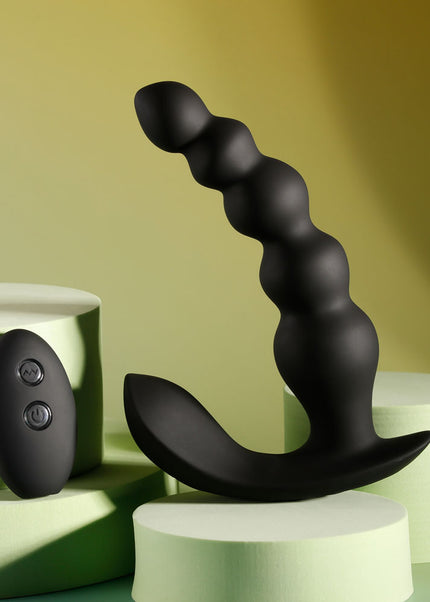 Evolved BEAD ME UP - Black 16.8 cm USB Rechargeable Vibrating Anal Beads with Wireless Remote