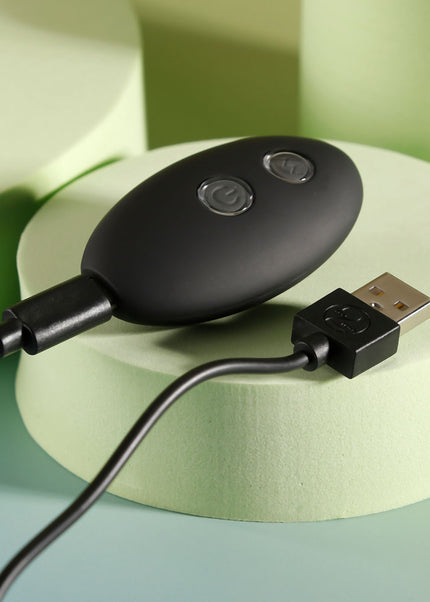 Evolved BEAD ME UP - Black 16.8 cm USB Rechargeable Vibrating Anal Beads with Wireless Remote