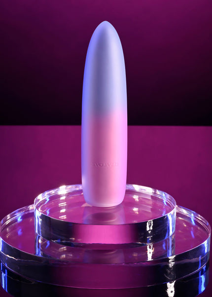 Evolved PARADISE BULLET - Pink/Purple 10.2 cm USB Rechargeable Bullet