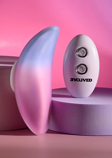 Evolved PARADISE PANTY - Pink/Purple USB Rechargeable Panty Vibrator with Remote Control