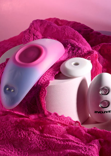 Evolved PARADISE PANTY - Pink/Purple USB Rechargeable Panty Vibrator with Remote Control