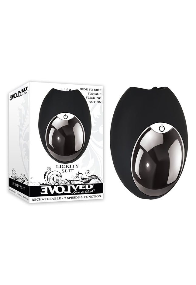Evolved Lickity Slit - Black USB Rechargeable Flickering Stimulator
