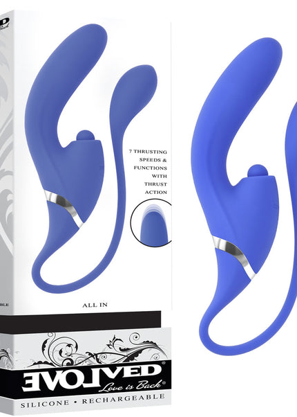 Evolved ALL IN - Purple USB Recahrgeable Triple Stimulating Vibrator