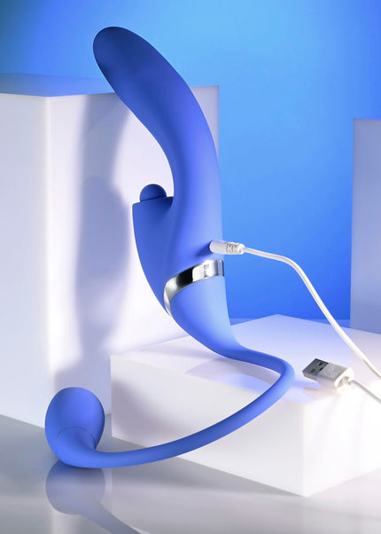 Evolved ALL IN - Purple USB Recahrgeable Triple Stimulating Vibrator