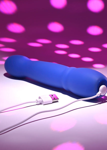 Evolved DISCO DIVA - Blue 20.9 cm USB Rechargeable Light Up Vibrator