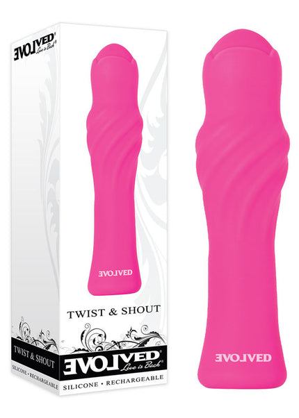 Evolved Twist & Shout - Pink 13 cm USB Rechargeable Vibrator