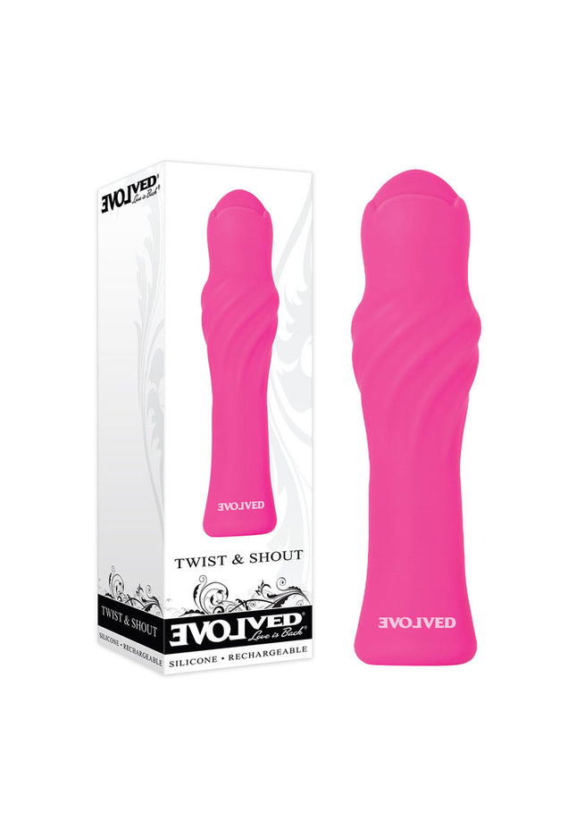 Evolved Twist & Shout - Pink 13 cm USB Rechargeable Vibrator