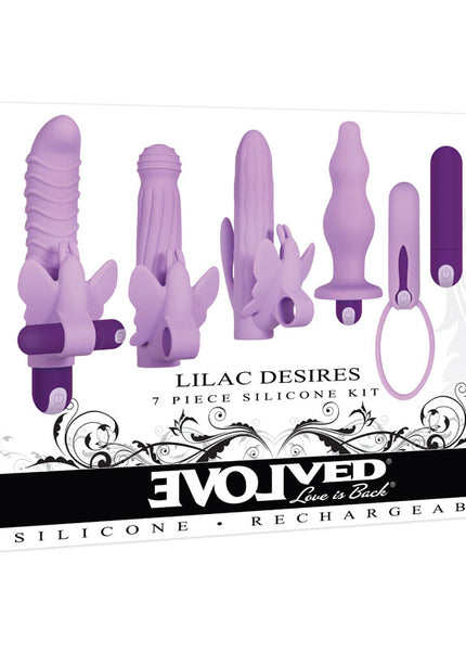 Evolved Lilac Desires - Purple Couples Kit - 7 Piece Set