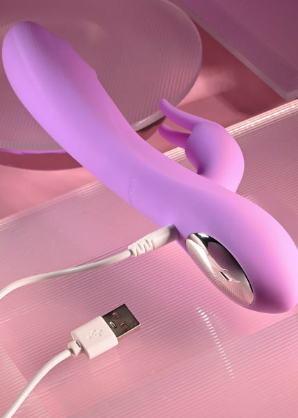 Evolved BEAD THE WAY - Pink 23.2 cm USB Rechargeable Rabbit Vibrator