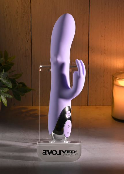 Evolved SPINDERELLA - Purple USB Rechargeable Rabbit Vibrator