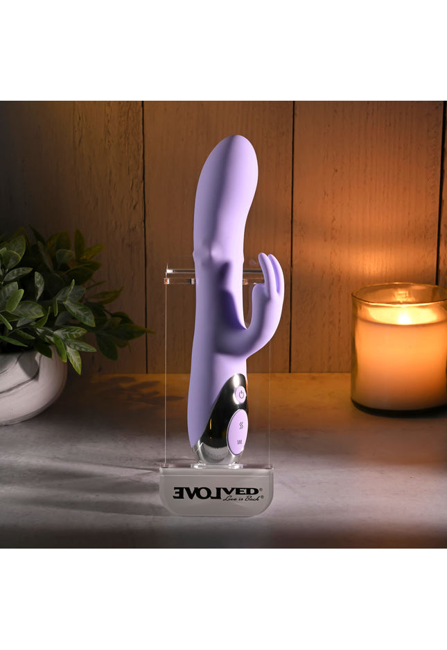 Evolved SPINDERELLA - Purple USB Rechargeable Rabbit Vibrator