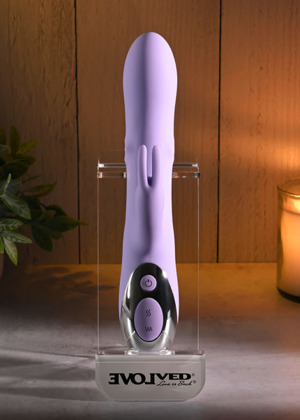 Evolved SPINDERELLA - Purple USB Rechargeable Rabbit Vibrator