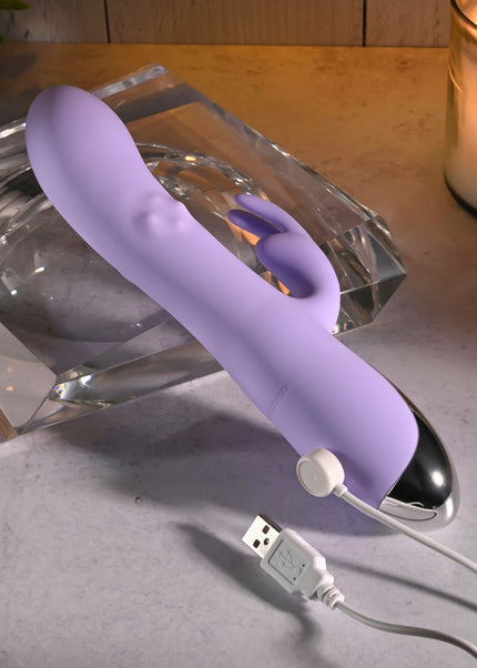 Evolved SPINDERELLA - Purple USB Rechargeable Rabbit Vibrator