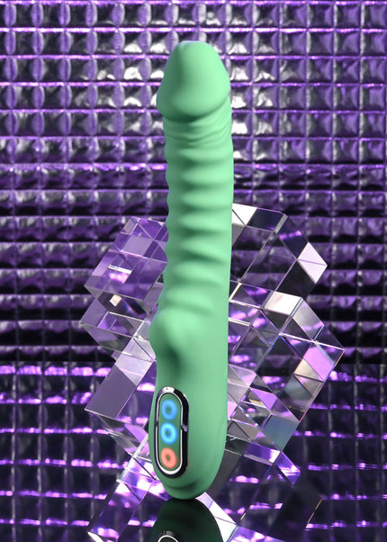 Evolved FULL THROTTLE - Mint Green 24.1 cm USB Rechargeable Vibrator