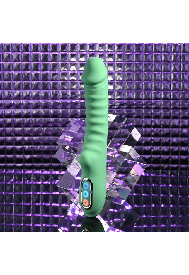 Evolved FULL THROTTLE - Mint Green 24.1 cm USB Rechargeable Vibrator