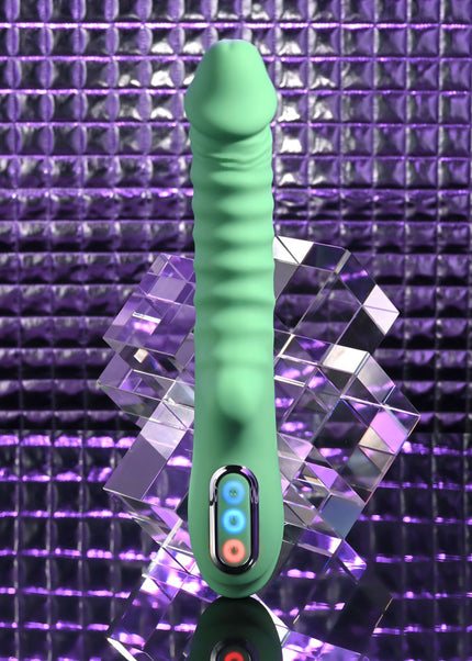 Evolved FULL THROTTLE - Mint Green 24.1 cm USB Rechargeable Vibrator