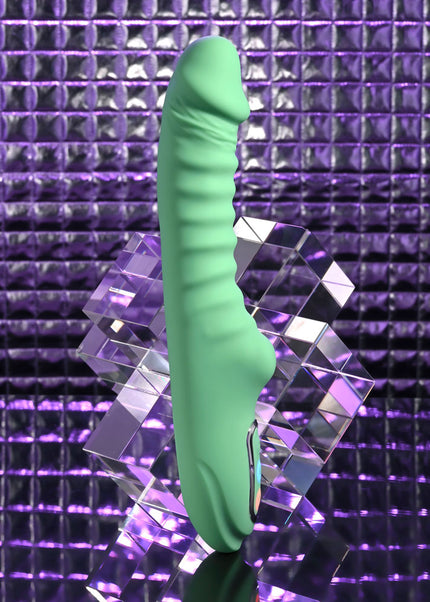 Evolved FULL THROTTLE - Mint Green 24.1 cm USB Rechargeable Vibrator