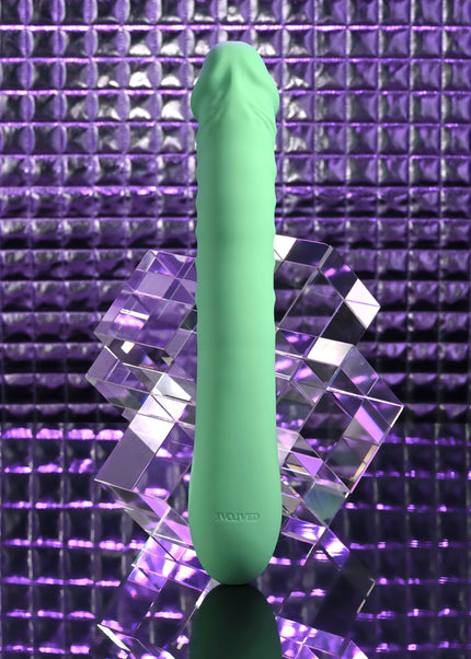 Evolved FULL THROTTLE - Mint Green 24.1 cm USB Rechargeable Vibrator