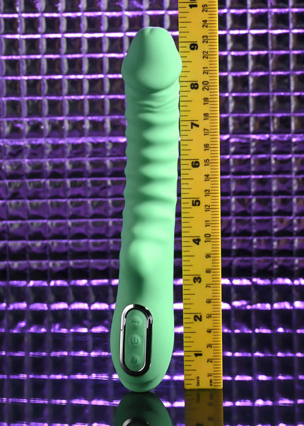 Evolved FULL THROTTLE - Mint Green 24.1 cm USB Rechargeable Vibrator
