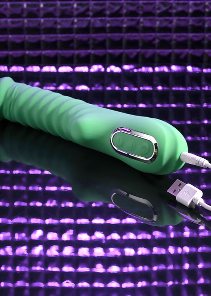 Evolved FULL THROTTLE - Mint Green 24.1 cm USB Rechargeable Vibrator