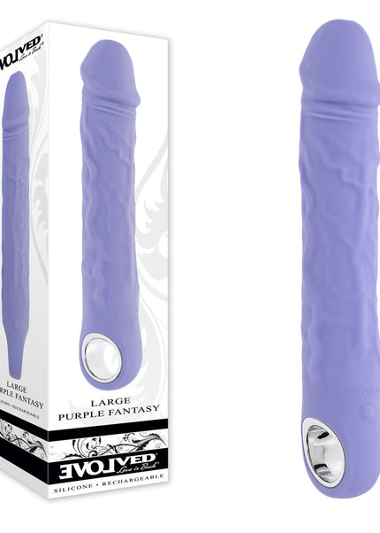 Evolved LARGE PURPLE FANTASY - Purple 21.8 cm USB Rechargeable Vibrator