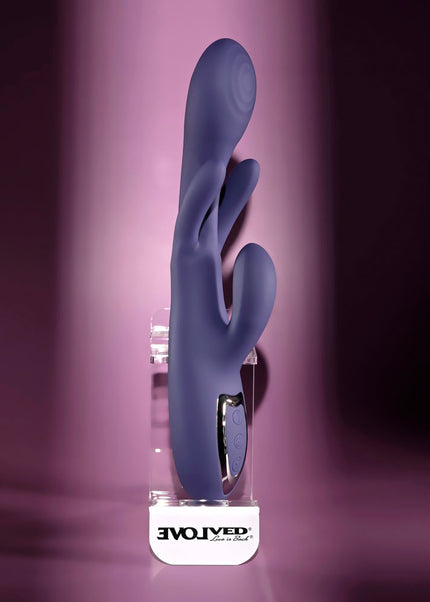 Evolved BOW DOWN - Purple USB Rechargeable Rabbit Vibrator