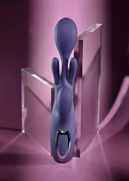 Evolved BOW DOWN - Purple USB Rechargeable Rabbit Vibrator