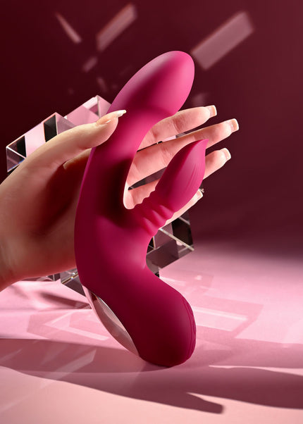 Evolved GENTLE PERSUASION - Pink 20 cm USB Rechargeable Rabbit Vibrator
