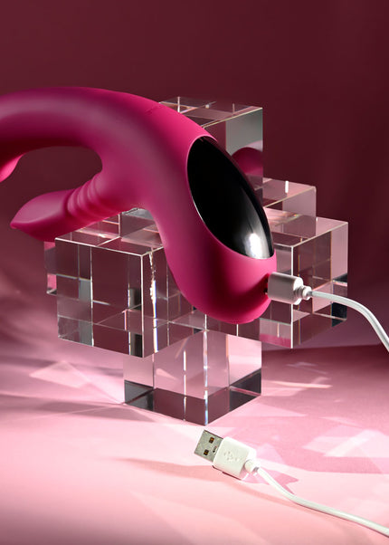 Evolved GENTLE PERSUASION - Pink 20 cm USB Rechargeable Rabbit Vibrator