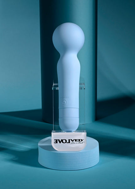Evolved IRIS - Blue 18.3 cm USB Rechargeable Massage Wand