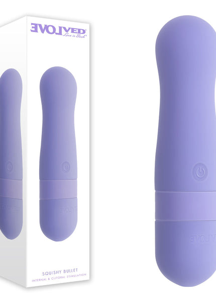 Evolved SQUISHY BULLET - Purple 11 cm USB Rechargeable Bullet