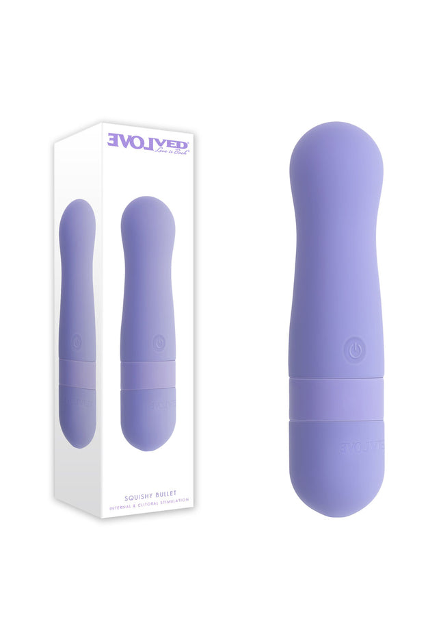 Evolved SQUISHY BULLET - Purple 11 cm USB Rechargeable Bullet