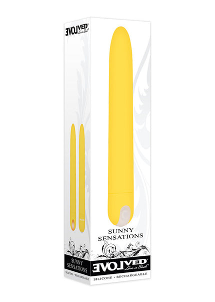 Evolved Sunny Sensations - Yellow 18.6 cm USB Rechargeable Vibrator