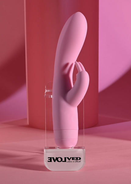 Evolved CUSHY BUNNY - Pink 19.1 cm USB Rechargeable Rabbit Vibrator