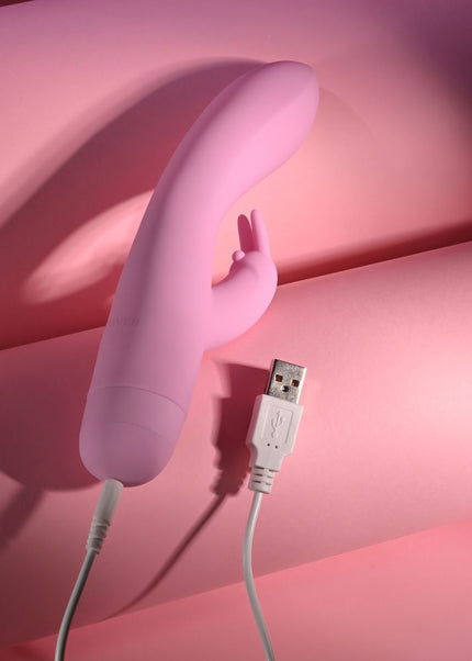 Evolved CUSHY BUNNY - Pink 19.1 cm USB Rechargeable Rabbit Vibrator