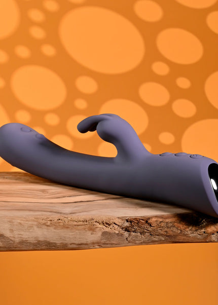Evolved POPPIN GOOD TIME - Purple 20 cm USB Rechargeable Rabbit Vibrator