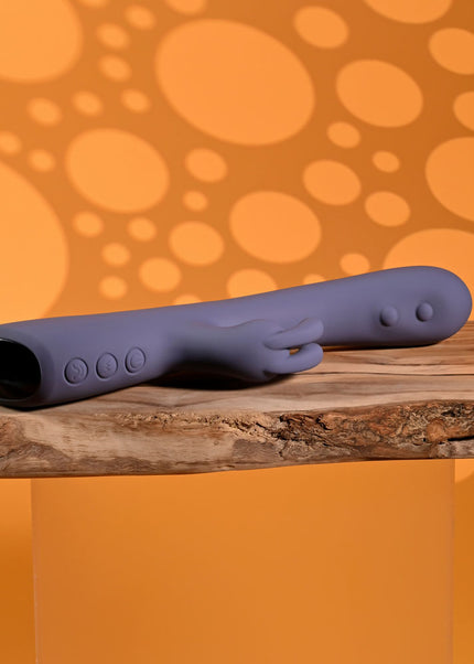 Evolved POPPIN GOOD TIME - Purple 20 cm USB Rechargeable Rabbit Vibrator