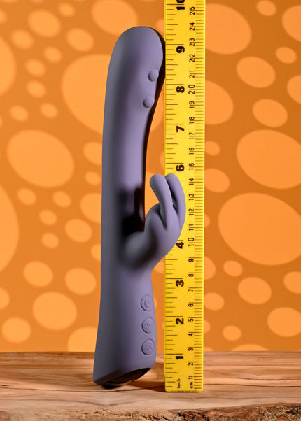 Evolved POPPIN GOOD TIME - Purple 20 cm USB Rechargeable Rabbit Vibrator