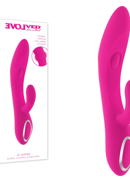 Evolved G-TAPPER - Pink USB Rechargeable Rabbit Vibrator