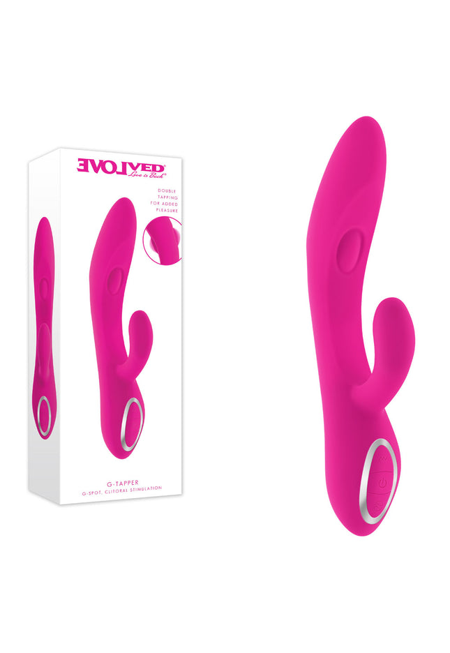 Evolved G-TAPPER - Pink USB Rechargeable Rabbit Vibrator