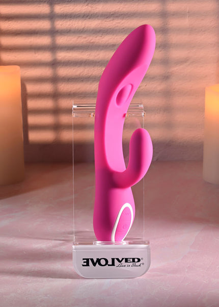 Evolved G-TAPPER - Pink USB Rechargeable Rabbit Vibrator