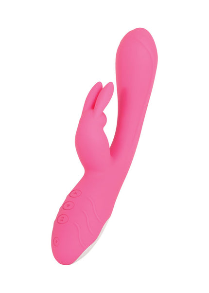 Evolved Bunny Kisses - Pink 20 cm USB Rechargeable Rabbit Vibrator