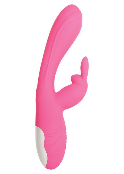 Evolved Bunny Kisses - Pink 20 cm USB Rechargeable Rabbit Vibrator