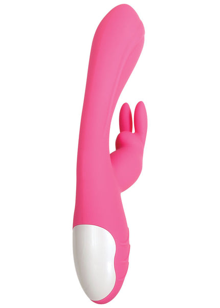 Evolved Bunny Kisses - Pink 20 cm USB Rechargeable Rabbit Vibrator
