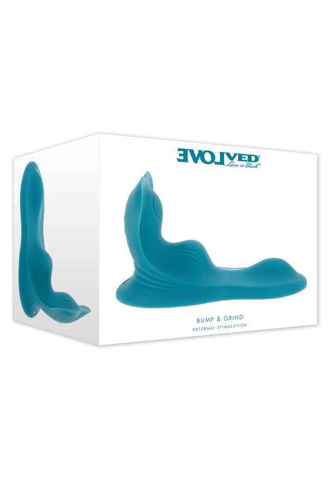Evolved BUMP & GRIND - Blue USB Rechargeable Vibrating Grinder Pad