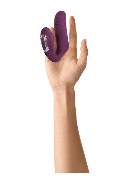 Evolved Helping Hand - Purple USB Rechargeable Dual Finger Stimulator
