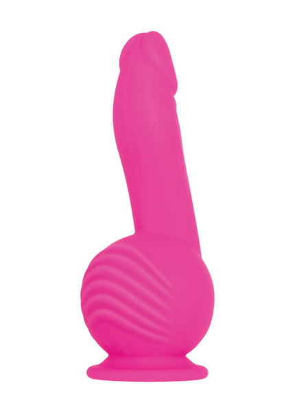 Evolved Ballistic - Pink 19 cm USB Rechargeable Vibrating Dong with Balls Motor & Remote