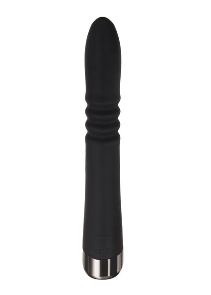 Evolved Rapid Rabbit - Black 25.4 cm USB Rechargeable Thrusting Rabbit Vibrator